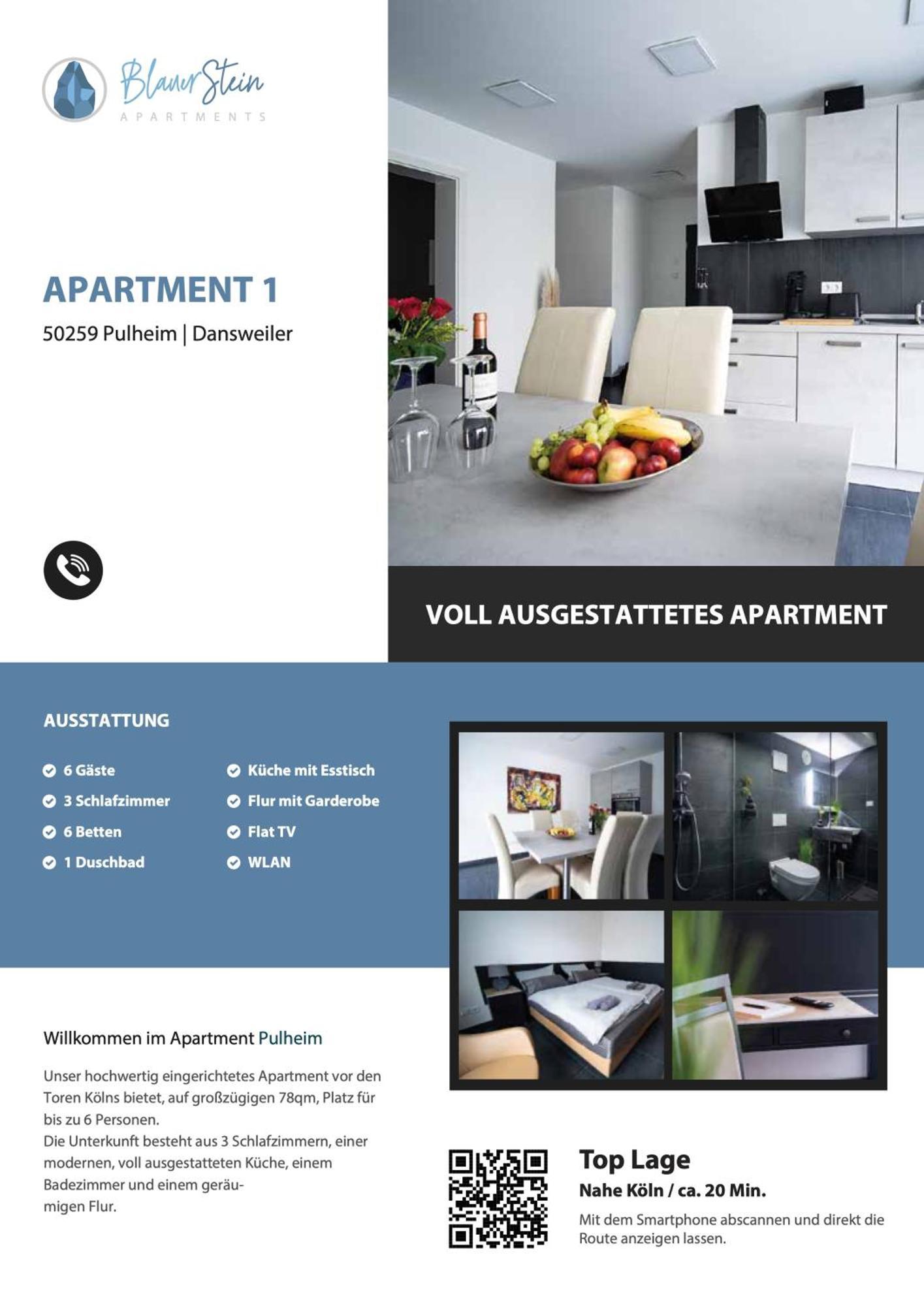 Blauer Stein Apartments Wh4 Pulheim Exterior foto